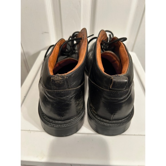 Johnston & Murphy Black Leather Chukka Boots Mens Size 11 Mid Top